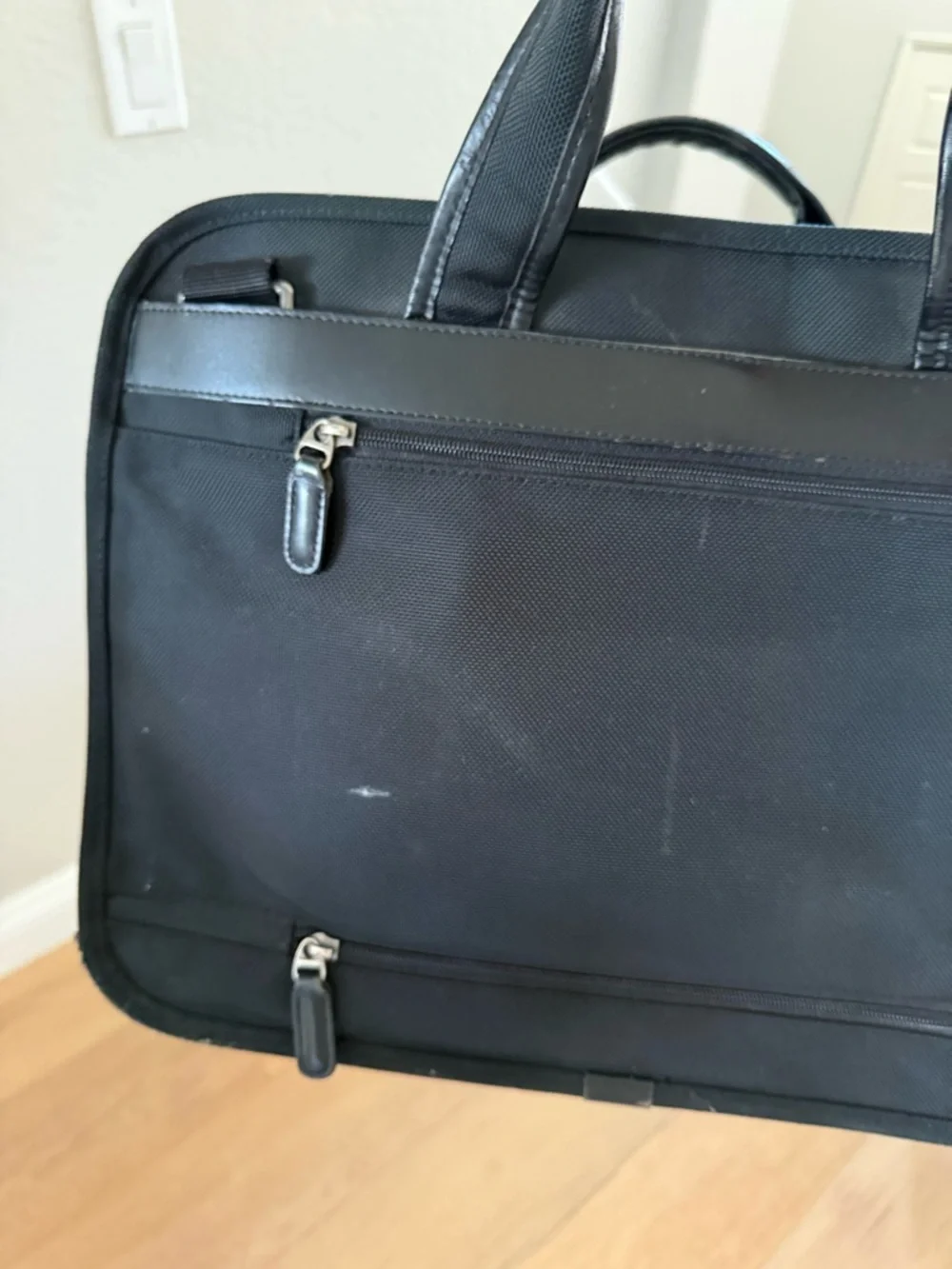 Nordstrom Men’s Black Laptop Briefcase Travel Bag Multi-Compartment Carry-On